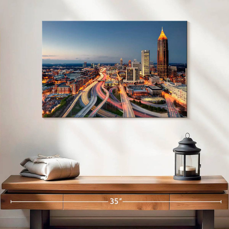 Ravi Atlanta City Nightfall, H 16 po x l 24 po