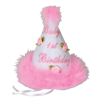 Baby's "1st" Birthday Cone Hat