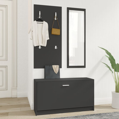 Hall Tree with Shoe Storage