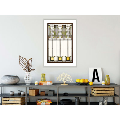 «Tree of Life Window» par Frank Lloyd Wright - impression giclée encadrée