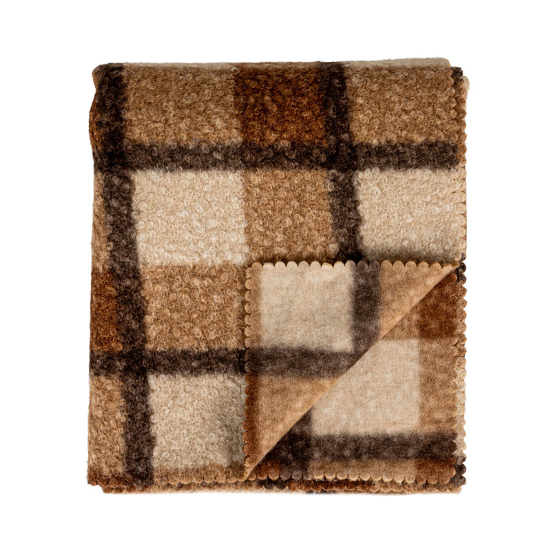 Fabric Faux Sherpa Throw