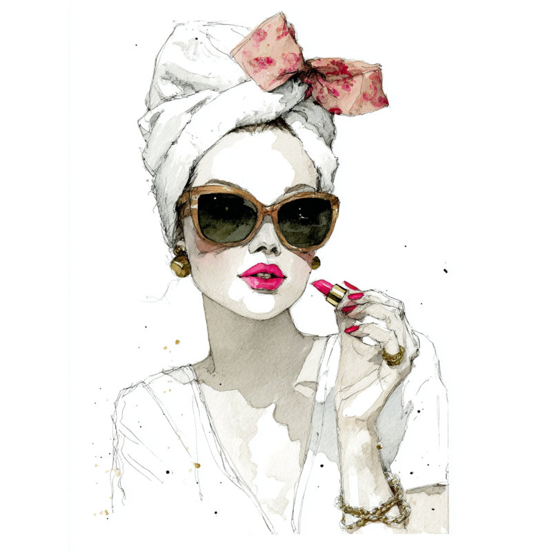 Art mural sur toile Glamour Touch, H 36 po x l 24 po