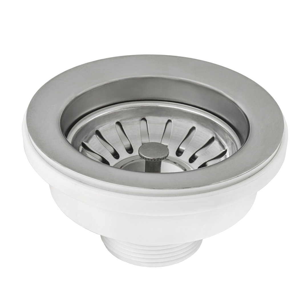 Ruvati Basket Strainer for Thick Fireclay Kitchen Sink Drain Assembly - Stainless Steel Ruvati 