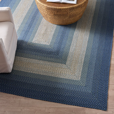 Tapis intérieur / extérieur à rayures Emeryville Performance