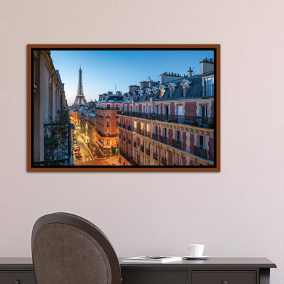 Balcon avec vue par Jan Becke - reproduction de photo encadrée