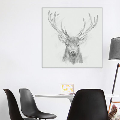 "Contemporary Elk sketch II" par Ethan Harper, reproduction d’art sur toile