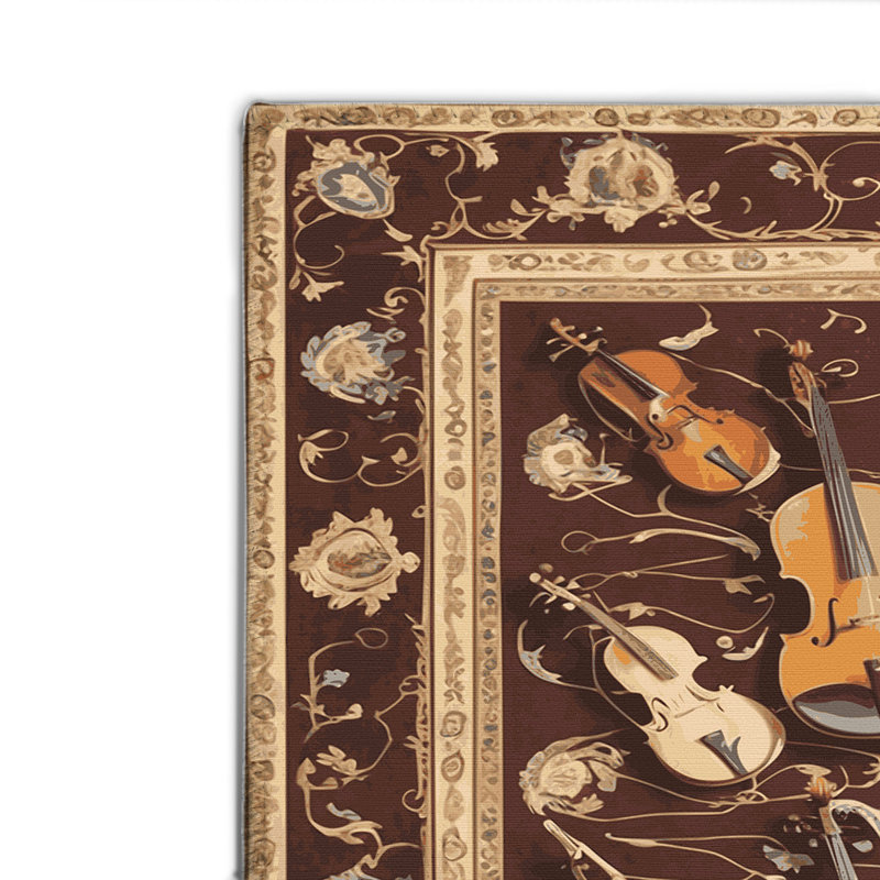 Tapis noir français intérieur et extérieur, Rectangulaire 8 pi x 10 pi
