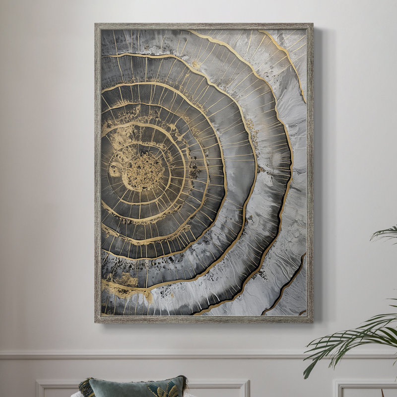 ABSTRACT Series CCLX III, reproduction encadrée - bois massif, H 11 po x l 9 po