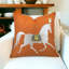 Housse de coussin réversible en coton à imprimé animal