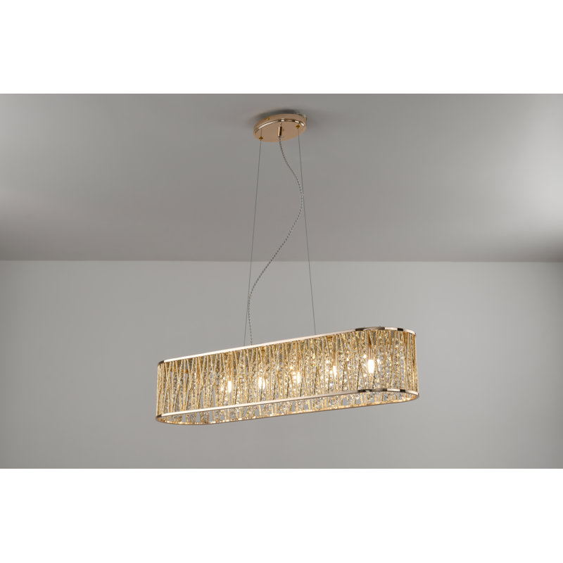 Asla 6 - Light Kitchen Island Pendant, Chrome