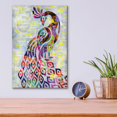 Bungalow rose «Peacock» par Artpoptart, art mural en verre acrylique