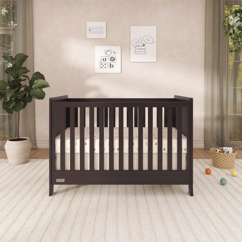 Lit de bébé convertible 5 en 1 Fisher Price Iris By, Morceaux de chocolat