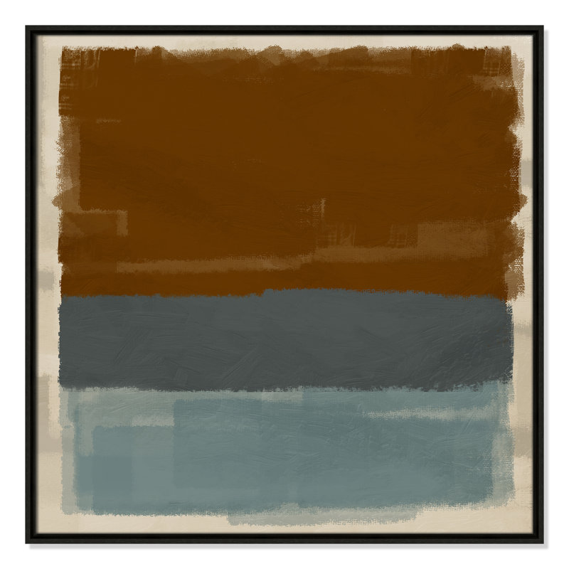 «Turbulent Honesty Square Version Print» par Marcus Prime, Espresso, H 31,5 po x l 31,5 po