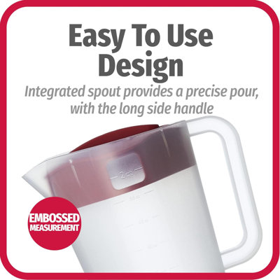 1 2 Gallon Pitcher With 4 Way Lid BPA Free