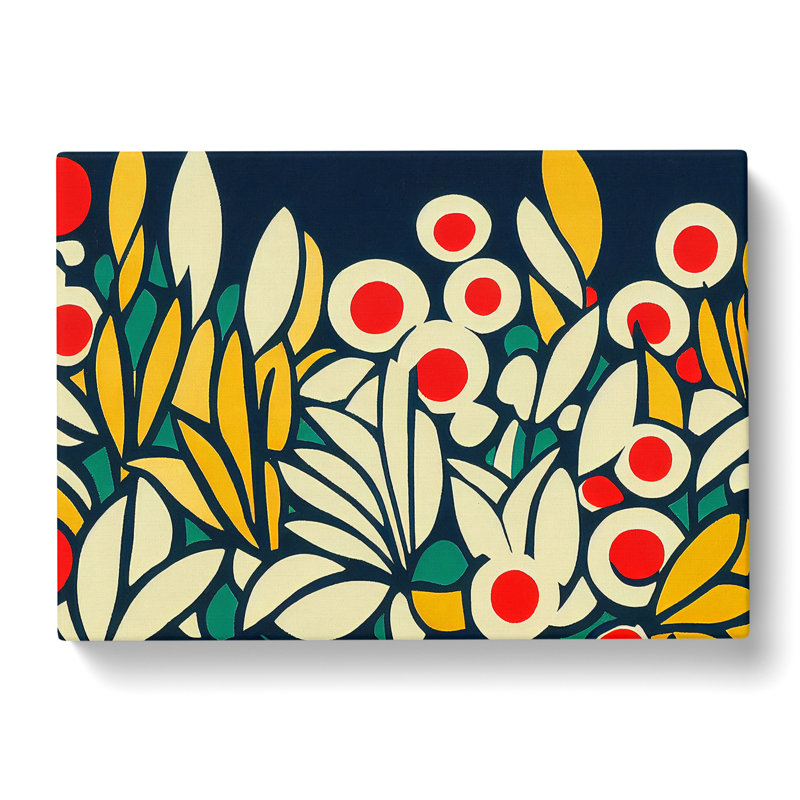 Flower Market Abstract - Wrapped Canvas Print