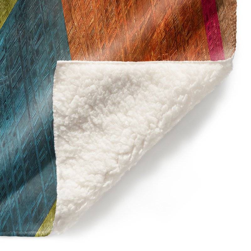Hand Woven Throw Blanket, 68" W x 80" L