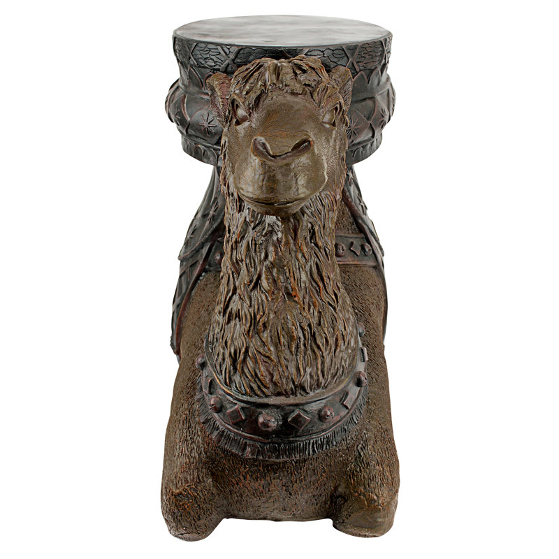 Kasbah Camel Sculptural Stone Side Table