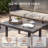 5-Person Outdoor Patio Furniture Set – Aluminum Frame, Handwoven All-Weather Rope, 5-Inch Cushions, Outdoor Conversation Set-679935765