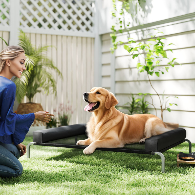 Polyester Pet Bed, 30cm H x 130cm W x 90cm D