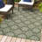 Amora Traditional Mediterranean Tile Design Green/Cream Indoor/Outdoor Rug-1271998552
