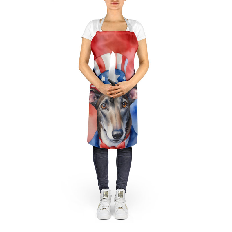 Patriotic American Apron, Greyhound