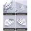 Paniers muraux triangulaires, panier de rangement argenté pour salle de bain et cuisine-103566004