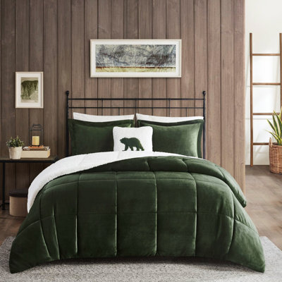 + Édredon avec, 1 grand édredon, 2 taies décoratives assorties et un coussin décoratif,