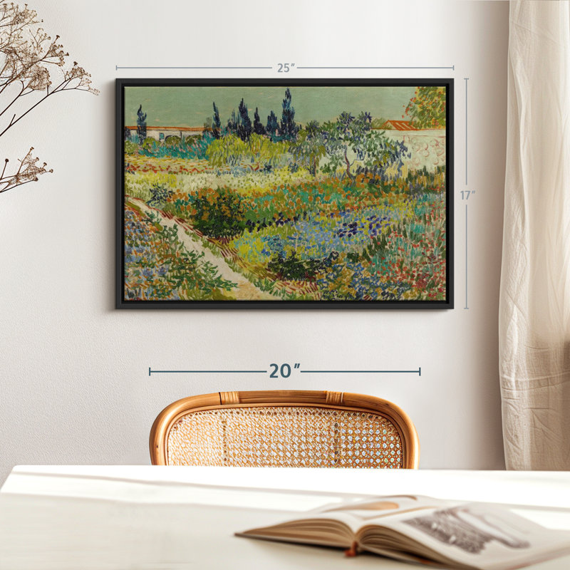 "Jardin à Arles, art mural", H 17 po x l 25 po