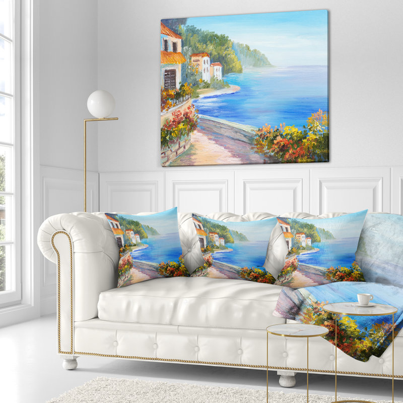 Coussin Landscape House, Coussin décoratif, 16 po x 1 po