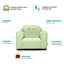 Fauteuil club personnalisé Keet, Gingham-12210561-12210610-12211149