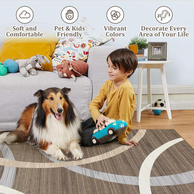 Tapis de couloir lavable 2 x 6, tapis de couloir moderne, antidérapant, à poils courts, tapis décoratif mince pour la cuisine, la salle de bain, la chambre à coucher, gris.