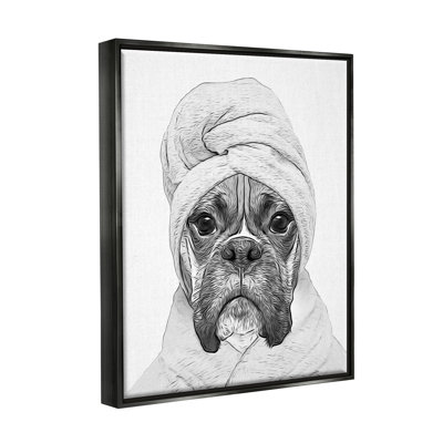 "Chien en peignoir" par Annalisa Latella