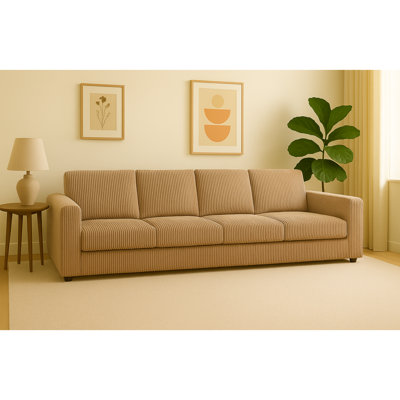 4 Seater Corduroy Sofa