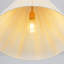 Luminaire suspendu en corde de style bohémien à 1 lumière avec abat-jour tissé beige et quincaillerie dorée