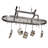 Handcrafted Scroll Arm Oval Ceiling Pot Rack with 24 Hooks-9833872