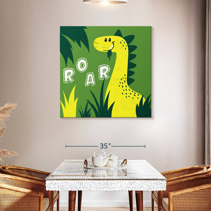 Ashelle, mignon dinosaure rugissant, H 39 po x l 39 po