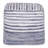 Andros Handmade Striped Blue Chindi Cotton Square Pouf Ottoman-1814189907