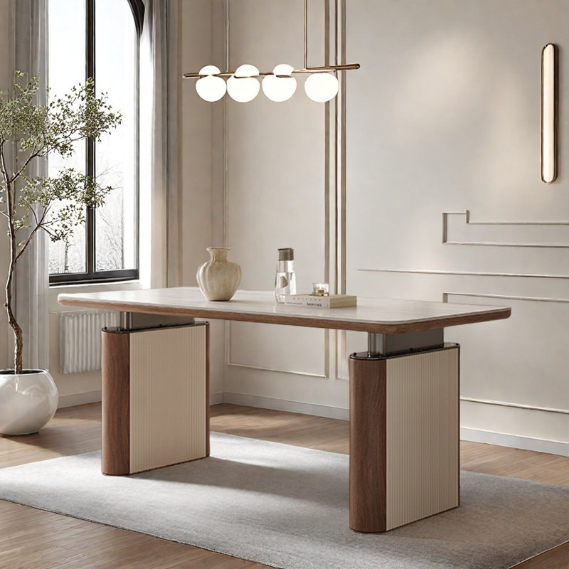 Luxurious and Sophisticated Dining Table, 29.52"H x 55.11"L x 31.49"W