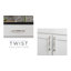 Poignée Twist - bouton d'armoire en nickel poli de 1-1 / 4 po x 1-1 / 4 po - Quincaillerie transitionnelle pour tiroirs et armoires-86931881