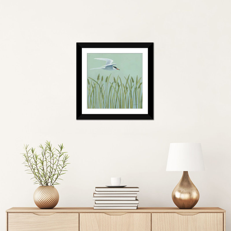 « free as a oiseau i », reproduction d’impression sur toile tendue, H 24 po x l 24 po x P 1 po, Papier d'art encadré noir