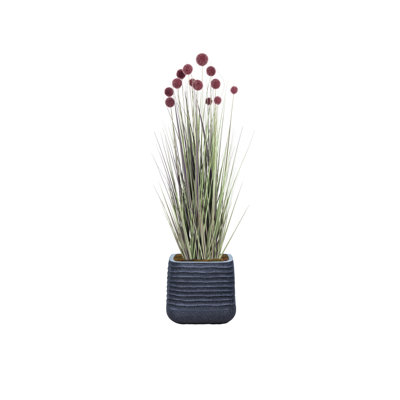 54.57'' Faux Pampas Grass Plant in Planter