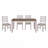 Transitional Rectangular Dining Table Birch Wood