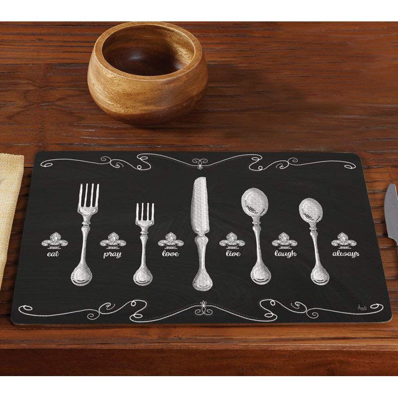 Thomson Wood Abstract Rectangle Placemat