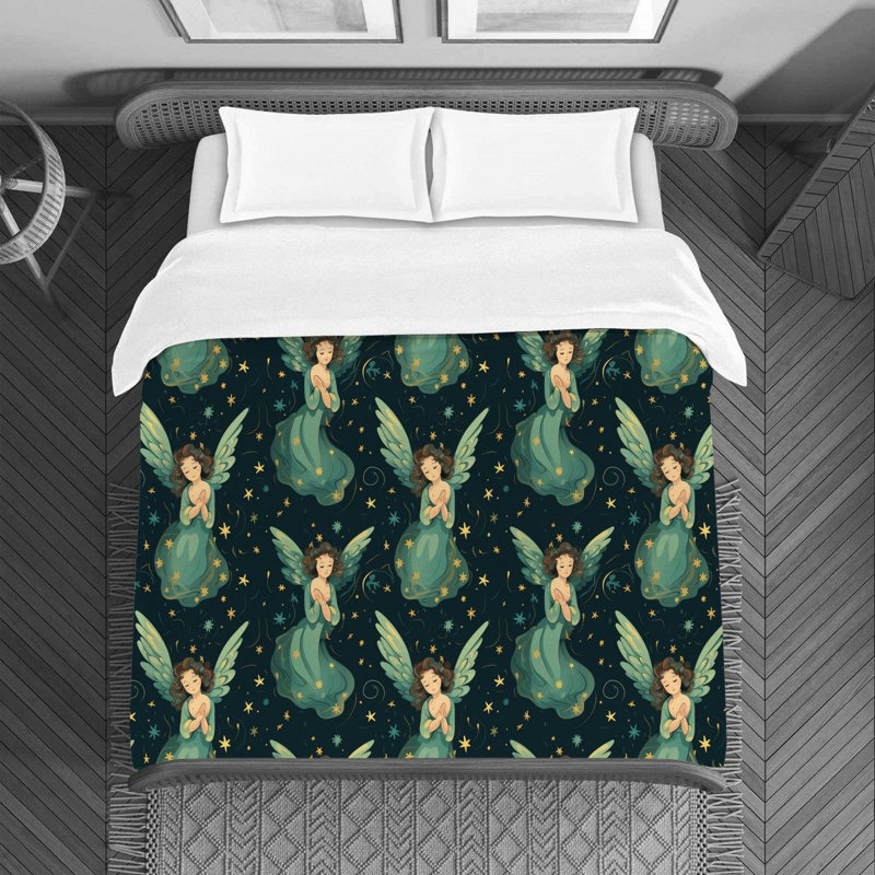Housse de couette Angel, Housse de couette pour lit simple