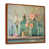 Toile avec cadre flottant brun