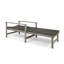 Chaise longue en bois et osier pour patio-1808495319