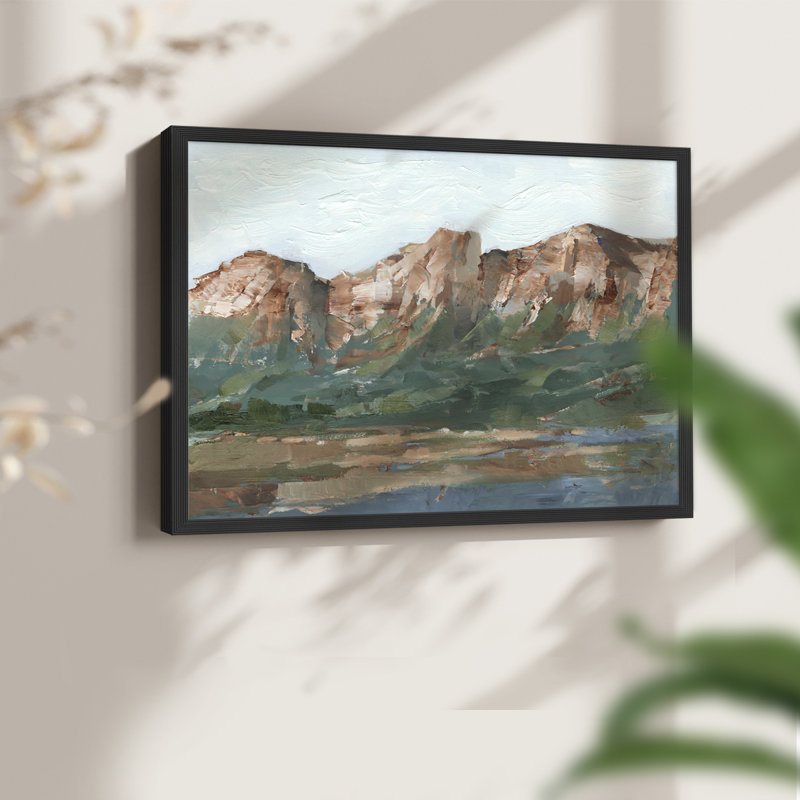 Heading West I -Framed Print - Restickable, Black, 16" H x 20" W