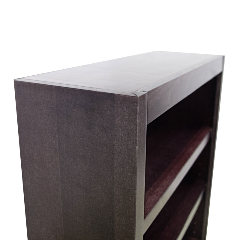 Bibliothèque en bois Port City, Espresso, (4 tablettes) H 48 po x l 30,5 po x P 10,63 po