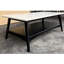 Table basse captivante composée d'une tablette à deux tons, assemblage nécessaire, l 48 po x P 24 po H 17 po distinctif avec design, requis,-1327075022