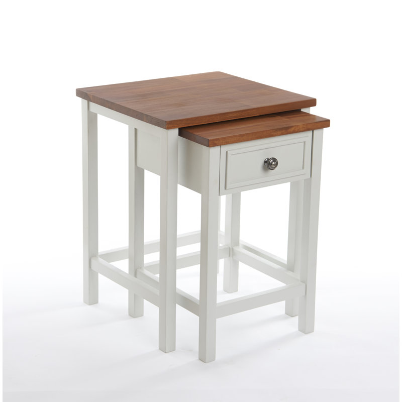 Giovanny 2-piece Nesting Tables with Drawer